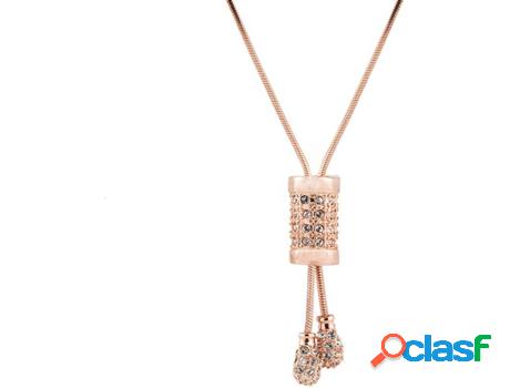 Collar VANCRYSTALS Farak (Latón - Rosa - 40 cm)