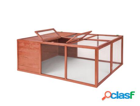 Conejera TECTAKE (159 x 109 x 55 cm - Marrón)
