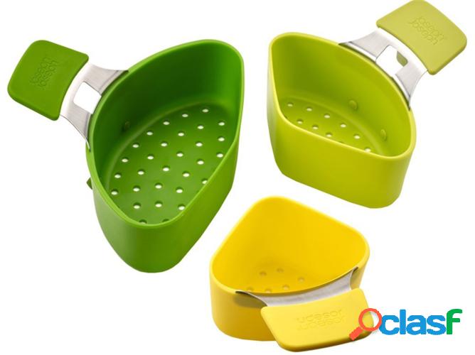 Conjunto de 3 Recipientes para cocer a vapor Joseph Joseph