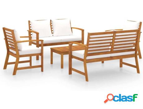Conjunto de Jardín VIDAXL Lounge 3057786 (Marrón - Madera