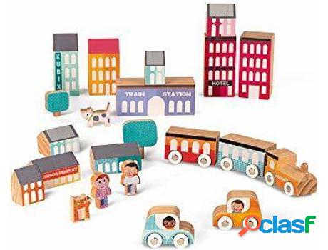 Conjuntos de Construcción JANOD Kubix City Play Set with