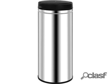Cubo de Basura VIDAXL Sensor 80 L Plateado (36 x 86 cm -