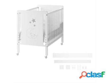 Cuna COOL DREAMS Indi (Blanco - Madera haya - 64x124x92 cm)