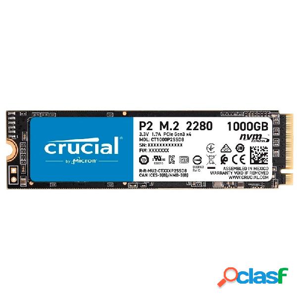 Disco Duro Interno Ssd M.2 Crucial P2 1tb