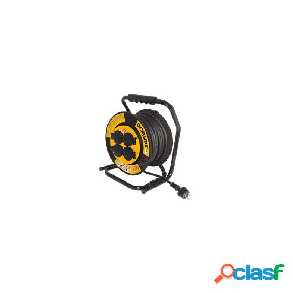 Enrollacable ironside 3x2,5 mm 4 tomas con tapa 35 metros