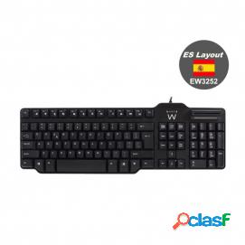 Ewent Ew3252 Teclado Usb Con Lector De Tarjetas