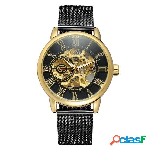 Forsining Fashion Relojes para hombres Esqueleto Movimiento