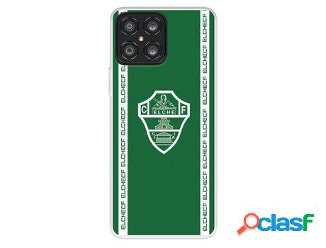 Funda Para Huawei Honor X8 Del Elche Cf Escudo Fondo Verde -