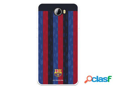 Funda Para Huawei Y6 Ii Compact Del Fc Barcelona Fondo Rayas