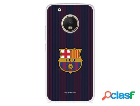 Funda Para Motorola Moto G5 Plus Del Fc Barcelona Rayas
