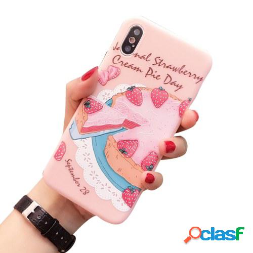 Funda de teléfono de TPU suave con diseño de dibujos