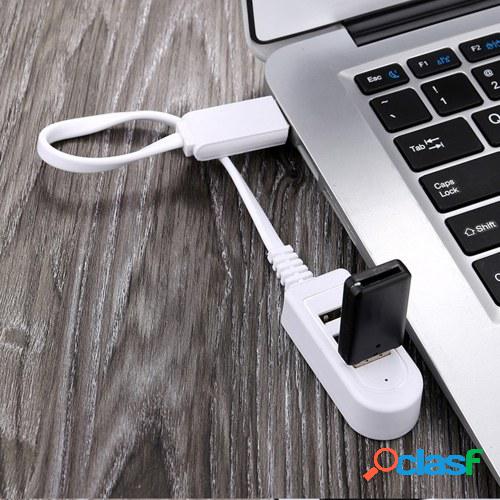 HUB Lector de tarjetas multifuncional de 3 puertos Divisor