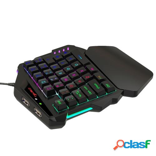 HXSJ J300 + V500 Combo de teclado y ratón Iluminación RGB
