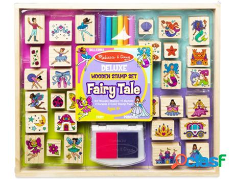 Jogo de Mesa MELISSA & DOUG Deluxe Wooden Stamp Set - Fairy