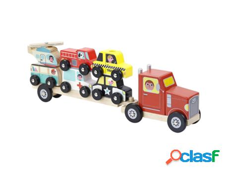 Juego Didáctico VILAC (Madera - Rojo - 39 x 12 x 5 cm)