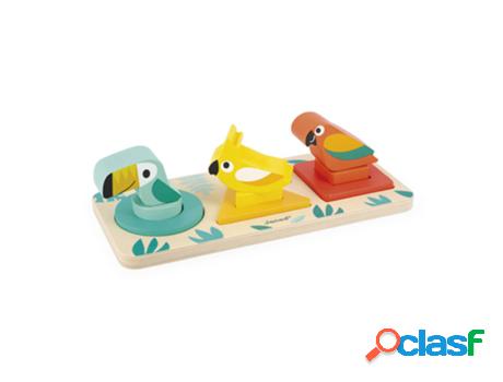 Juego Educativo JANOD (Madera - Naranja - 27 x 12 x 8,2 cm)
