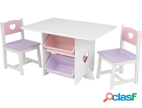 Juego de Mesa Infantil KIDKRAFT Corazones (77,22x56,9x49,53