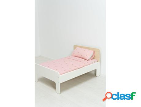 Juego de Sabánas Infantil SOKIOS Coronas Rosa (60 x 120 -