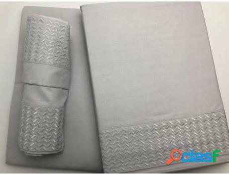 Juego de Sábanas DONATELLA Sena 100% Algodón Gris 120 cm