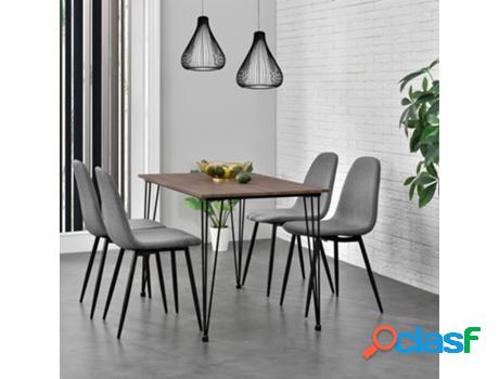 Juego de Sillas de Comedor [EN.CASA] (2 Un - Gris - 86x46x54
