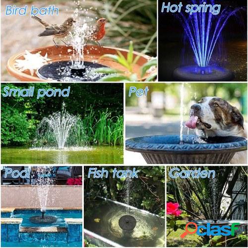 KKmoon Bomba de fuente solar 3 W Fuente de baño para