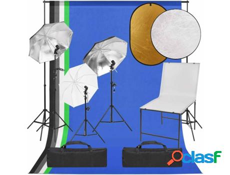 Kit De Estudio Fotográfico Con Juego De Iluminación, Mesa
