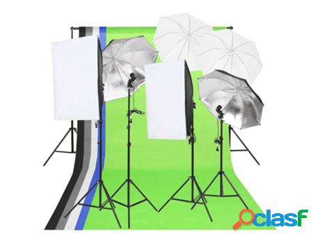 Kit De Iluminación De Estudio Fotográfico VIDAXL (Blanco)