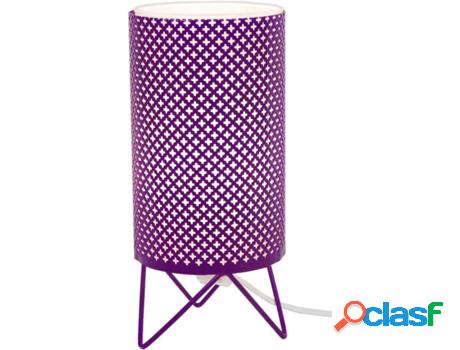 Lámpara Mesitas de Noche TOSEL Stockholm (Metal - Morado -