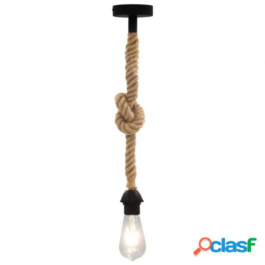 Lámpara colgante con cable de soga E27