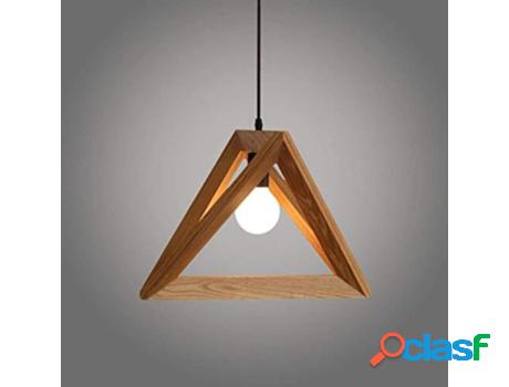 Lámpara de Lámpara de Design de Madeira Triangular