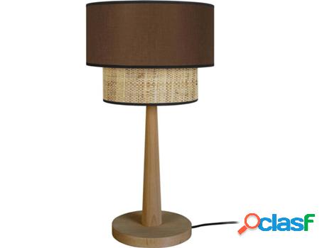 Lámpara de Mesa TOSEL Cochin (Marrón - E27 - Máx. 40W -