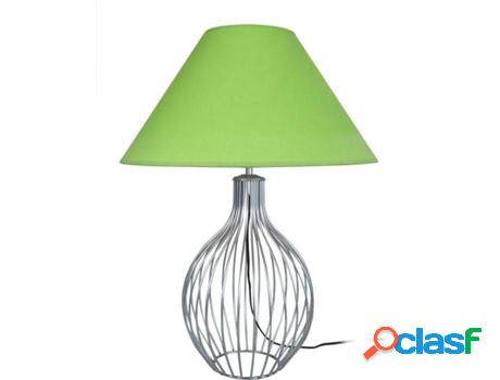 Lámpara de Mesa TOSEL Rugby (Plateado, Verde - E27 - Máx.