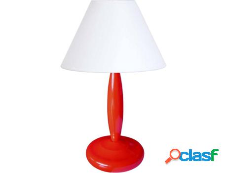 Lámpara de Mesa TOSEL Skreppa 1 (Rojo - E14 - Máx. 40W -
