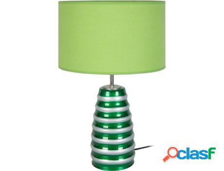 Lámpara de Mesa TOSEL Symphonie (Verde, Verde Cilíndrico -