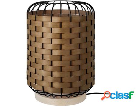 Lámpara de Mesa TOSEL Tressé-Mindat (Natural, Negro - E27