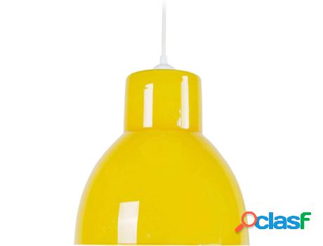Lámpara de Suspensión TOSEL Cloche Verre B (Amarillo - E27