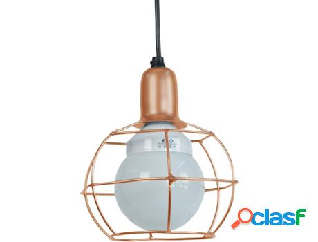 Lámpara de Suspensión TOSEL Hex.Globe Cobre