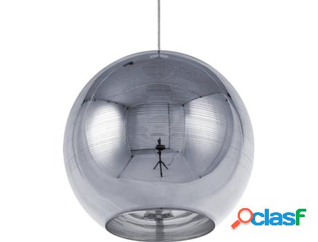 Lámpara de Techo Asaro (Plateado - Cristal -25x25x125 cm)