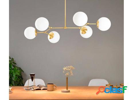 Lámpara de Techo OZAIA Damar (Metal - Dorado - 52x100x58
