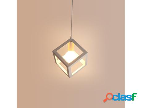 Lámpara de Teto Cubo Criativo de Lámpara de Metal para
