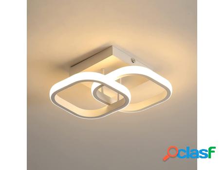 Lámpara de Teto Led Moderno Design Quadrado Simples Luz de