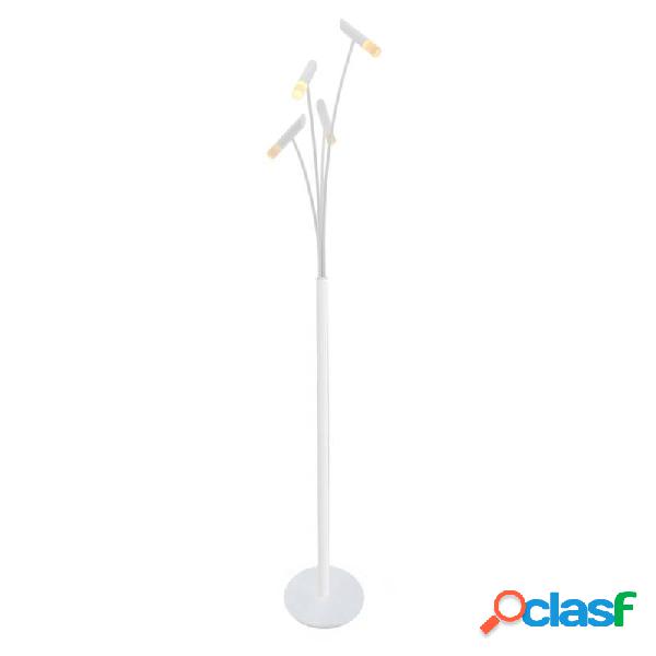 Lámpara de pie twig white 12w blanco cálido