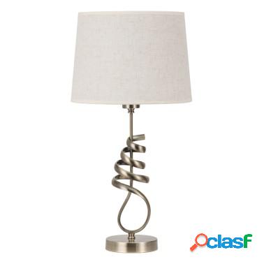 Lámpara de sobremesa espiral bronce serie Carlo