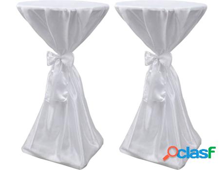 Manteles VIDAXL con Lazo (Blanco - 70 cm)