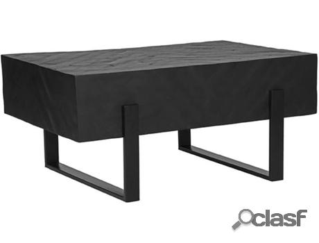 Mesa de Centro LABEL51 (Negro - Metal - 90 x 60 x 40 cm)