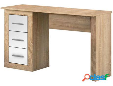 Mesa de Escritorio HOMESOUTH Lara (Cambria Claro - Blanco -