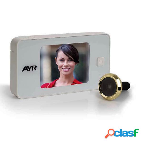 Mirilla digital ayr face 752 blanco latonado