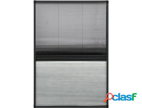 Mosquitera VIDAXL Plisada para Ventanas Aluminio con Sombra