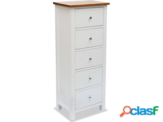 Mueble con Cajones alto VIDAXL Madera roble maciza