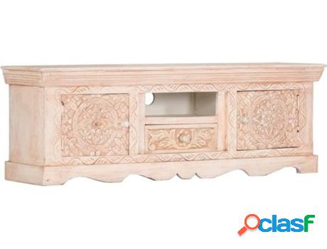 Mueble de TV ART PLANET (120x30x40cm - Madera Maciza -